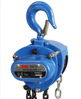 China High Effective 0.5 T 3 M Manual Chain Block , Small Hand Chain Hoist for sale