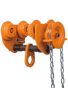 China 10 ton Chain Fall Trolley Hand Plain Trolley With Chain for Hoist travelling for sale