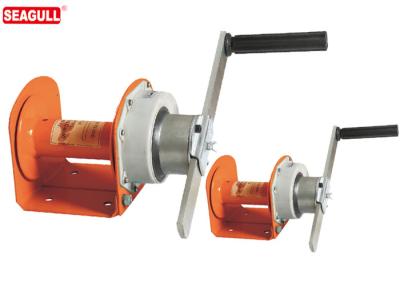 China Worm Gear Hand Winch / Hand Lifting Winch Large Capacity 500kg - 3000kg for sale