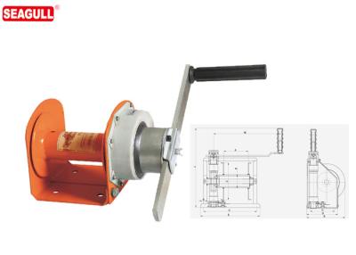 China CE 3 Ton Small Hand Crank Winch For Automobile , Ship Mooring for sale