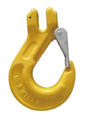 China Forged Rigging Hardwares 2t Clevis Sling Hook With Cast Latch SLR333-G80 for sale