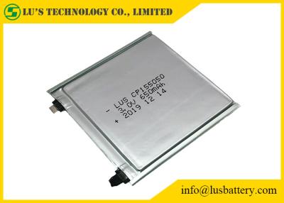 China CP155050 Ultra Thin Cell Flat Lithium Battery 3V 650mAh Small Size for sale