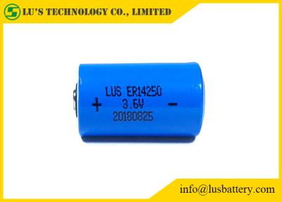 China 1/2 AA ER14250 1200mAh Lithium Thionyl Chloride Battery 3.6V Primary Lisocl2 Battery for sale