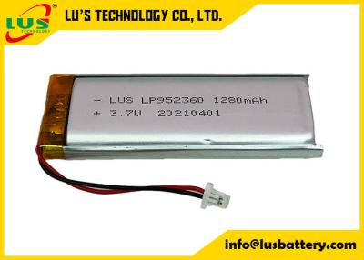 China 1200mah Lipo Batteries LP961766 / LP951768 3.7v Lithium Polymer Cell For LED Lamp for sale