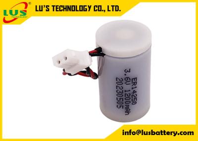 China ER14250 3.6V 1200mAh 1/2-AA Bobbin Cell ER14250 1/2 AA 3.6V Primary Lithium Battery for sale