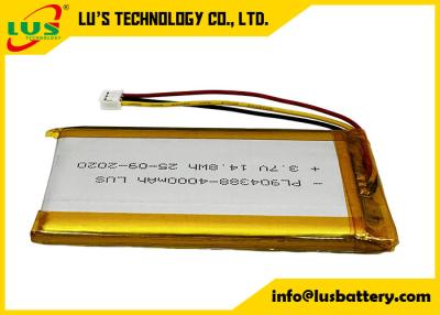 China Batería de litio polímero 3.7V 4000mAh LP904388 14.8Wh 3.7v 4000mah Batería de iones de litio 904388 en venta