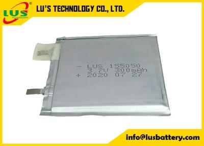 Chine Batterie rechargeable au Li-polymère LP155050 3,7v 300mah Batterie au lithium mince 155050 Pour carte à puce à vendre
