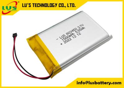 China Bateria de polímero de lítio 1500mAh 5.55Wh LP803450 1500mAh 3.7V Bateria recarregável de polímero de lítio LP803450 à venda