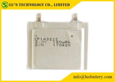 China 3V Primary Litihium Battery CP143225 Ultra Thin Battery 3.0V 150mah LIMNO2 battery for sale