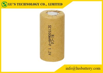 China NI-CD 1.2 V 1500mah Nickel Cadmium Battery Cylindrical Battery Pack for sale