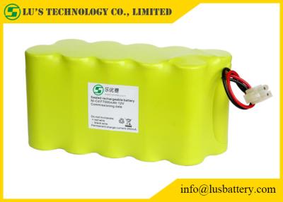 China Bloco da bateria de cádmio de níquel de F7000mah NICD 12V para a tocha do diodo emissor de luz/luz da mineração à venda