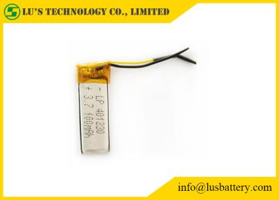 China LP401230 100mah  Rechargeable Lithium Polymer Battery Customized Terminals for sale