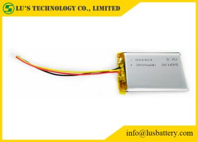 China bateria de lítio recarregável da bateria 3,7 V 3000mah da tabuleta da bateria LP894464 do polímero do lítio de 3.7V 3000mah à venda