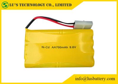 China Ni-cD AA700mah 9.6V Rechargeable Batteries Nickel Cadmium 9.6 Nicd Battery Pack for sale