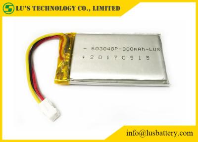 中国 LP603048再充電可能なリチウム ポリマー電池900mahの再充電可能なリチウム電池3.7v LP603048 販売のため