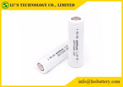 China AA 800mah Nickel Cadmium 1.2 V Battery , High Temperature Rechargeable Battery for sale