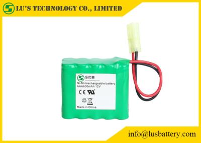 China 600mah Capacity AAA  NIMH Battery Pack 1.2v AAA NIMH Batteries Rechargeable battery 12v for sale