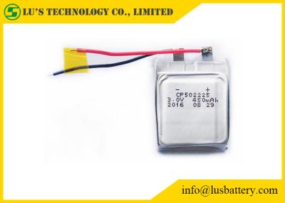 China CP502225 450mah Ultra Thin Battery 3.0v Lithium Primary battery with 10 Years Self Life for sale