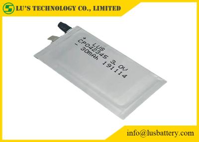 China RFID Battery Ultra Thin Cell CP042345 For Smart Cards lithium batteries 3.0v 35mah limno2 battery for sale
