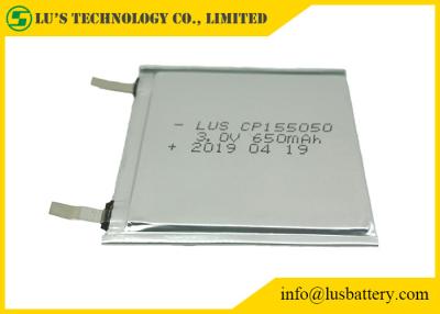 China Battery 3v 650mah Limno2 battery CP155050 For Tags for sale