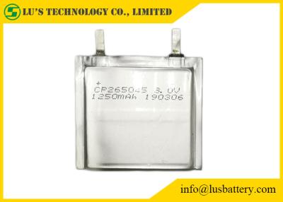 China Primary Lithium Battery 3.0V 1250mah CP265045 Customized Terminals for sale
