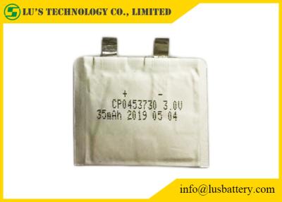 China CP0453730 35mah 3V Ultra Thin Battery small lithium battery for Tags for sale