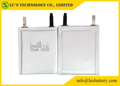 China Disposable 3.0V 320mAh Lithium Ion Pouch Cell CP084248 for sale