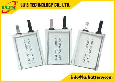 China A bateria de lítio preliminar de CP203040 3.0v 340mah CATALOGA terminais à venda