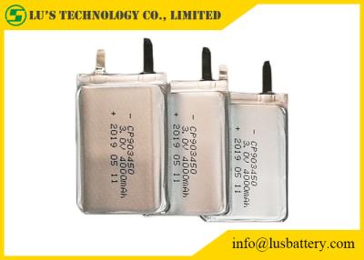 中国 CP903450煙システム超細い電池3V 4000mAhの超薄い細胞 販売のため