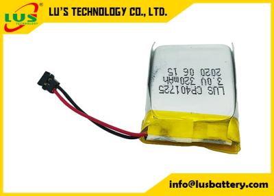 China pilha de bateria de 3V 320mah Limno2 com o conector dos fios para a aplicação Smart Card da montagem do PWB à venda