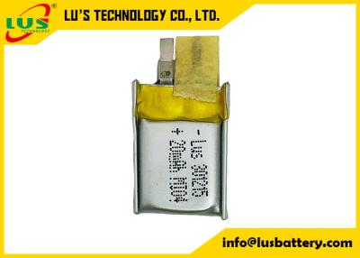 中国 8mah - 200mah 3.7vのリチウム ポリマー電池PL301215 Lipoの小さい電池LP301215 販売のため