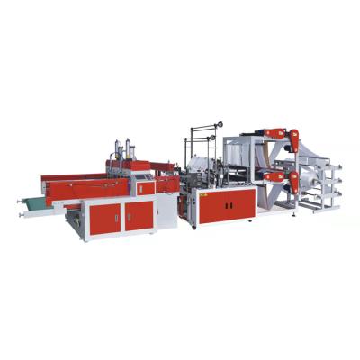China Automatic high speed auto puncher plastic shopping HDPE LDPE biodegradable corn starch bag making machine price for sale