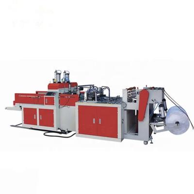 China Double lines high speed full auto plastic shopping bag making machine Price carry bag machine for sale