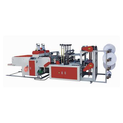 China CE Certificated Full Automatic 4 Line Hot Sealing Plastic Bag Making Machine Vest Bag  Garbage Bag Making Machine for sale