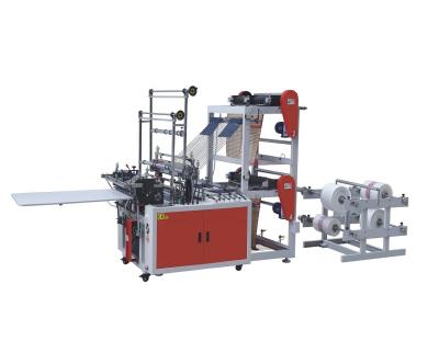 China Polythene Poly Bag Cutting Machine 4 Line Shopping Bag Maker Machine zu verkaufen