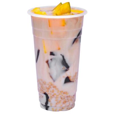 China Cold Drink Take Away Blister Disposable Plastic Cup Clear For Fruit Milk Tea à venda