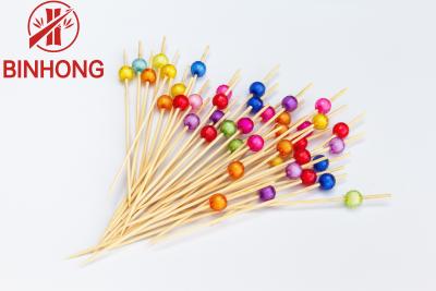 China Handmade Easily Cleaned 9cm Beaded Toothpicks for sale