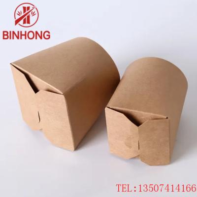 China Stackable Recycle Paper 45oz Kraft Takeaway Boxes for sale