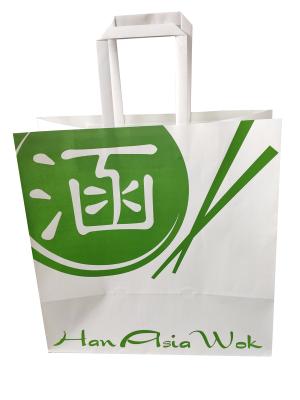 Chine 100% 12 recyclables colore le sac de papier d'emballage d'encre de soja de 15*8*21cm à vendre