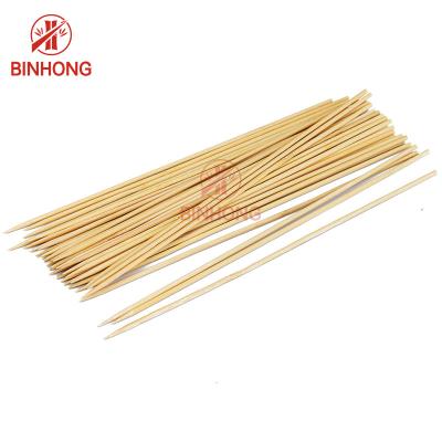 China Espetos de bambu do ASSADO redondo da espessura 2.5mm da categoria A à venda