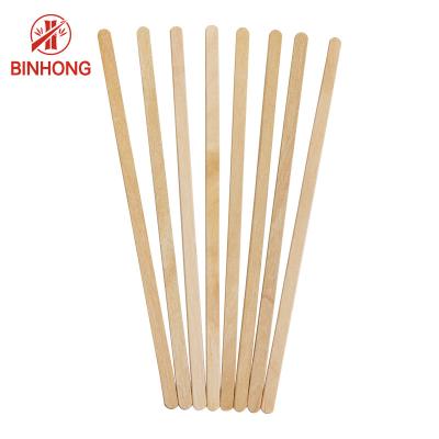 China Birch Nature Color 114mm Wooden Mixing Sticks for sale