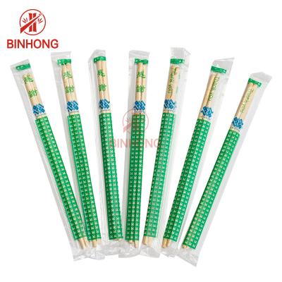 China OPP Wrapped of Round Chopsticks，Wholesale Chinese Bamboo Round Chopstick High Quality for sale