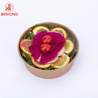 China Eco Friendly Packaging 1300ml Kraft Paper Bowl for sale