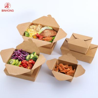 China Packing Spot UV Paper Take Away Box Disposable For Restaurant for sale