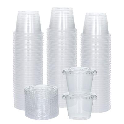 China OEM 1oz Disposable Plastic Cup For Condiment for sale