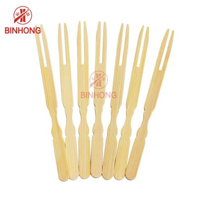 China Disposable Moso Bamboo 9cm Fruit Skewer Sticks for sale