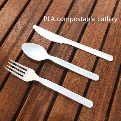 China Biodegradable CPLA Knife Spoon And Fork For Lunch for sale