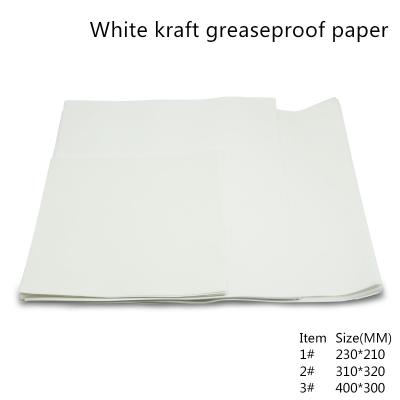 China Disposable White Greaseproof Baking Paper Without Printing for sale
