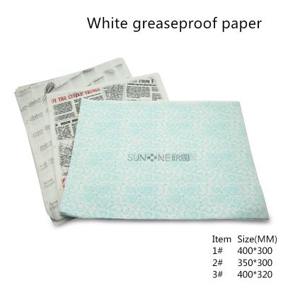 China Greaseproof Food Grade Hamburger Paper Wrapper 400*300mm for sale
