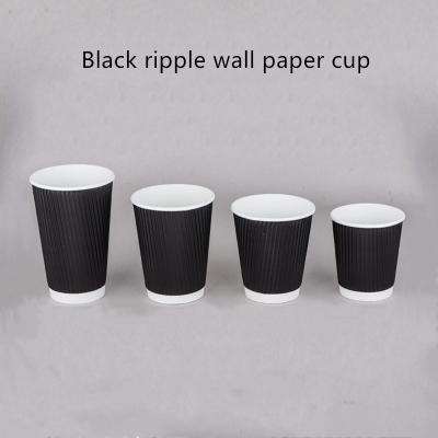 China Corrugated 250gsm 300gsm Kraft Paper Coffee Drinking Cup Disposable for sale